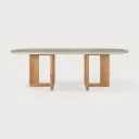 Trestle outdoor dining table 94.5"