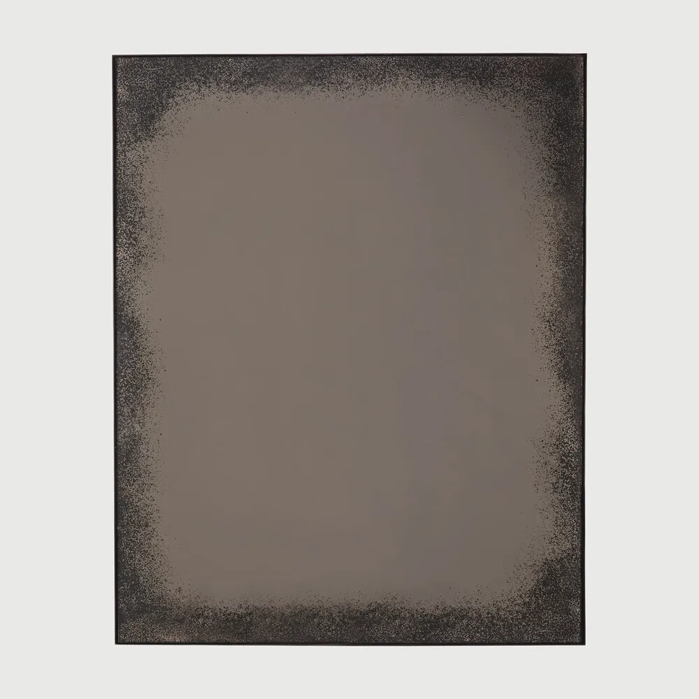 Aged wall mirror