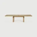 Double extendable dining table - 78.5-118"