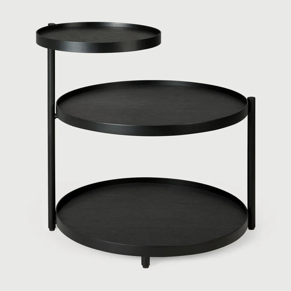 Swivel tray side table