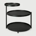 Swivel tray side table