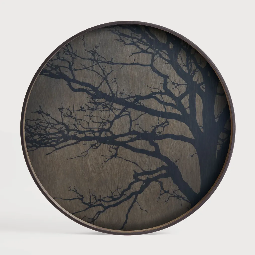 Tree wooden tray